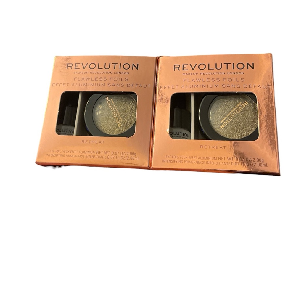 Revolution Flawless Foils Eyeshadow Set of 2 -Retreat